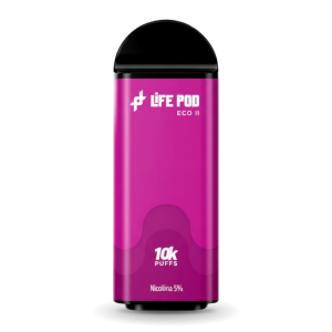 CARTUCHO LIFE POD 10000 PUFF GRAPE ICE