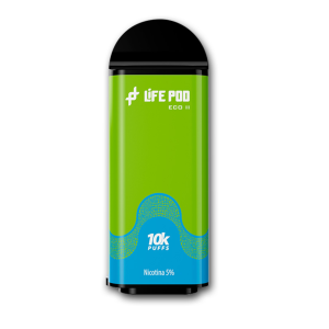 CARTUCHO LIFE POD 10000 PUFF GREEN APPLE ICE