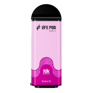 CARTUCHO LIFE POD 10000 PUFF GRAPE BUBBLEGUM