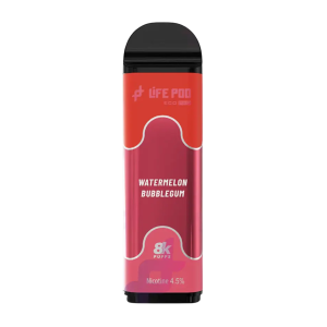 CARTUCHO LIFE POD 8000 PUFF WATERMELON BUBBLEGUM